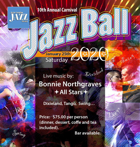 PCJS_Jazz-Ball-2020, Polish Community Hall ZGODA, January 25, 2020